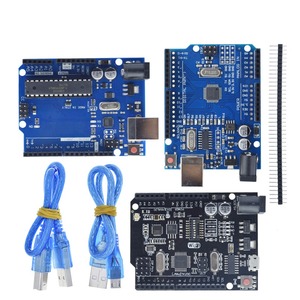 UNO için R3 resmi kutusu ATMEGA16U2 / UNO + WiFi R3 orijinal ATMEGA328P çip CH340G Arduino geliştirme kartı için WeMos ESP8266