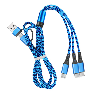 Yüksek kaliteli çok fonksiyonlu veri kablosu 5 in 1 kablo USB a mikro tip c Usb kablosu için tüm cep telefonları telefon - Product Image 4