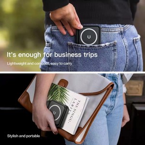 Custom Logo 3in1 Foldable <strong>Small</strong> Wireless Charger Pad Foldable Folding 3-In-1 Magnetic Wireless Charger 3 in 1 Stand for <strong>Apple</strong> - Product Image 6