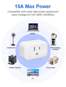 Smart Home WiFi Outlet Funktioniert mit Alexa & Google Home Smart Socket mit Fernbedienung und Timer - Product Image 3