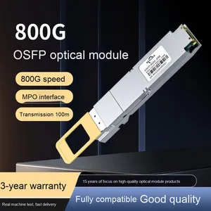 Módulo óptico OSFP 800G MPO 100m para Mellanox NVIDIA para Huawei para Cisco H3C AI Computing Data HPC Center 5G 4G TCP Networks