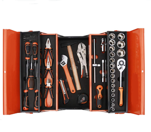Hicen-Juego de Herramientas mecánicas, caja de Metal con 5 compartimentos, 74 piezas - Product Image 2