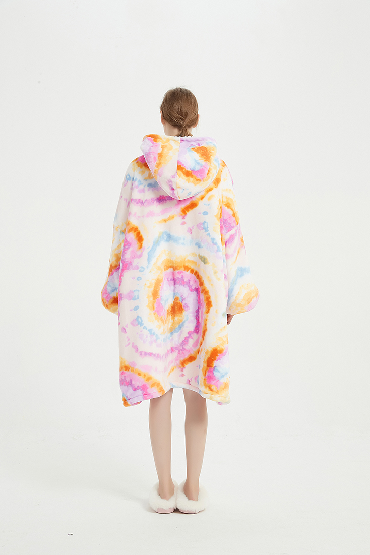 Teinture tie-dye orange