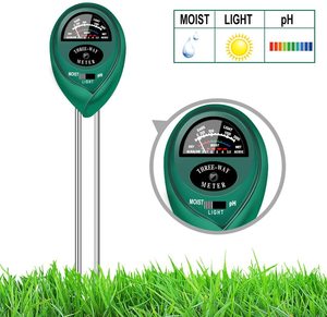 Toprak Test kiti 3 in 1 pH nem ölçer tesisi su ışık Test cihazı Test kitleri üç yollu ölçer bahçe bitkileri - Product Image 2
