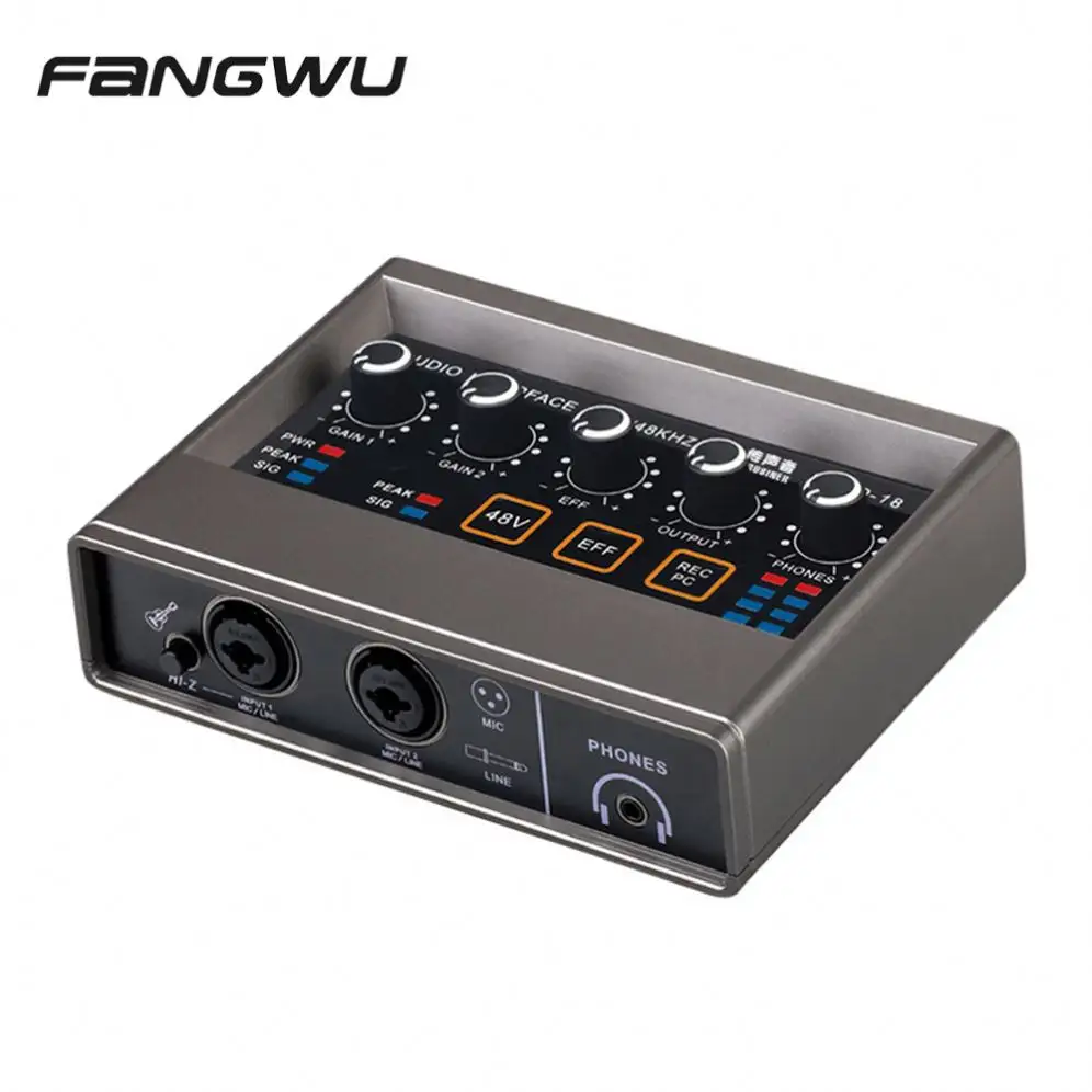 Mini registrazione interfaccia Audio Usb Mixer microfono Podcast scheda Audio professionale