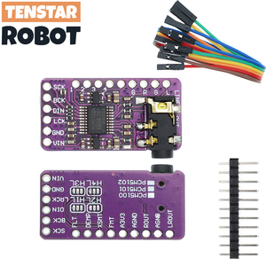 Interfaz PCM5102, decodificador DAC I2S, módulo de reproductor I2S para placa de formato Raspberry Pi pHAT, placa de Audio Digital PCM5102 - Product Image 6