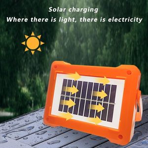 Reflector solar plegable portátil de 2400mAh con mango Fuente de luz LED y función de Banco de energía Luces de jardín de plástico - Product Image 5