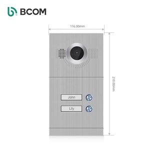 Intercomunicador multifunción de alta calidad para el hogar, sistema de portero automático multifunción con 4 cables, dos monitores, portero automático - Product Image 4