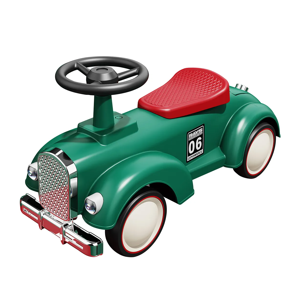 おもちゃの車にパワーステアリングとライトライドを備えた格安キッズベビースイングカー