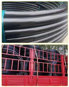 Ulusal standart PE su borusu içme için büyük çaplı sert musluk suyu borusu 75 90 110 düz plastik tüpler yeni malzeme