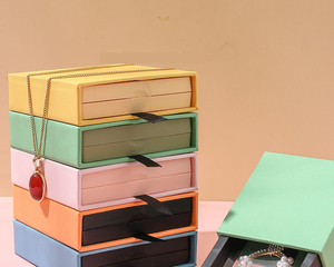 Tùy chỉnh trong suốt treo vòng Vòng đeo tay Hiển thị PE mỏng phim Quà Tặng Bao bì hộp đồ trang sức - Product Image 2