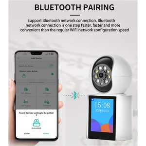 Icsee Videollamadas en línea Smart 2,8 pulgadas Monitor de bebé Cámara Soporte Detección humana 3MP Wifi PT Domo cámara IP - Product Image 3