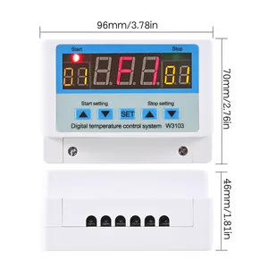 Interruptor de control de temperatura controlador de temperatura digital de alta potencia