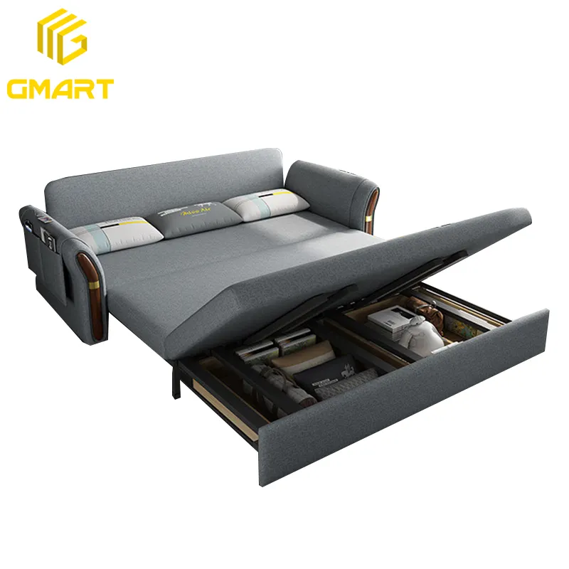 Gmart vitoriano sala de estar móveis corda, botão de puxar, sofá, canto, meia lua, cama multifuncional com sofá