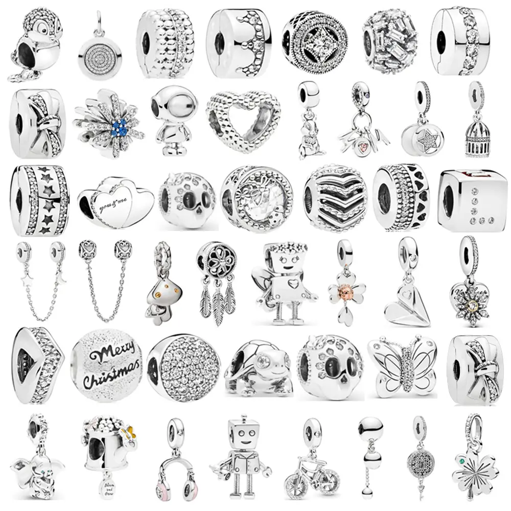 JM Plata 925 bracciali in argento di alta qualità con zirconi cubici ciondoli fai da te per le donne gioielli in argento sterling 925 design personalizzato
