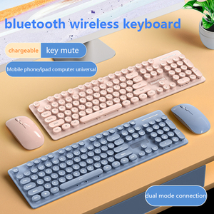 Rechargeable Wireless <strong>Keyboard</strong> <strong>Mouse</strong> Set Dual Mode Mute Girls Laptop <strong>Keyboard</strong> Set <strong>Mouse</strong> and <strong>Keyboard</strong> - Product Image 2