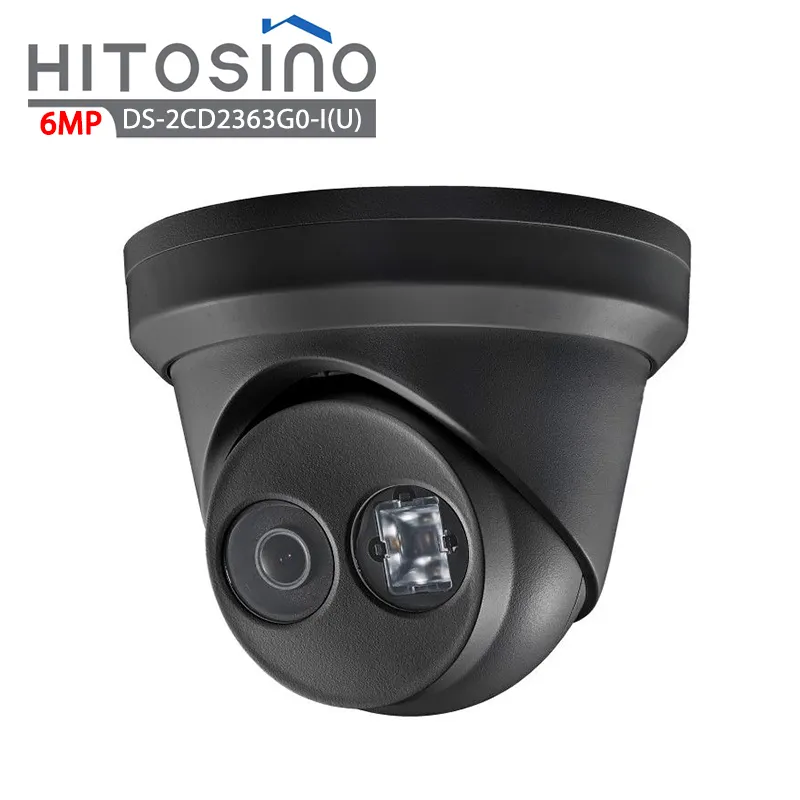 Hitosino HIK Black 2CD2363G0-I(U) 6 MP 6MP IR Fixed Turret IP67 Mic Network Professional High Resolution Surveillance Camera