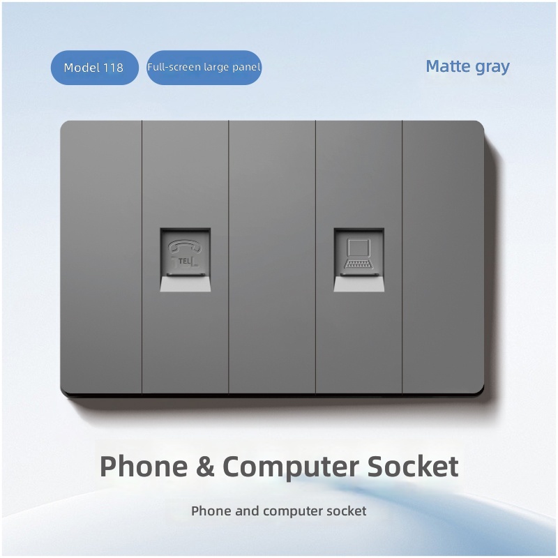 Tel and computer socket