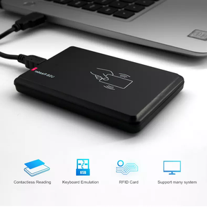 LF ID 125KHz/<strong>HF</strong> IC 13.56MHz USB/RS232 Smart Proximity RFID Contactless Desktop Card <strong>Reader</strong>