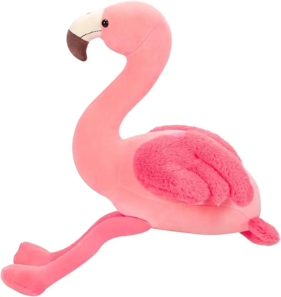 Boneca fofa de animais selvagens, pássaros, animais de pelúcia, coleção de brinquedos para casa, flamingo de pelúcia