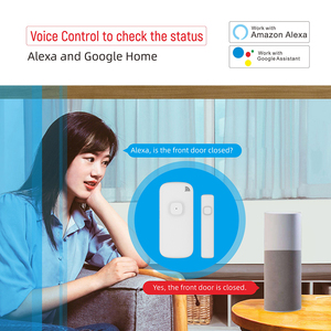 Seguridad inteligente para el hogar WiFi abrir/cerrar puerta ventana Sensor antirrobo APP Control inalámbrico batería puerta imán Alexa compatible con alarma - Product Image 4