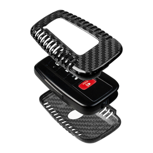 ปลอกหุ้มกุญแจคาร์บอนไฟเบอร์แท้เหมาะสำหรับโตโยต้า RAV4 Camry Highlander Corolla Avalon C-HR Prius GT86 Smart Key - Product Image 3