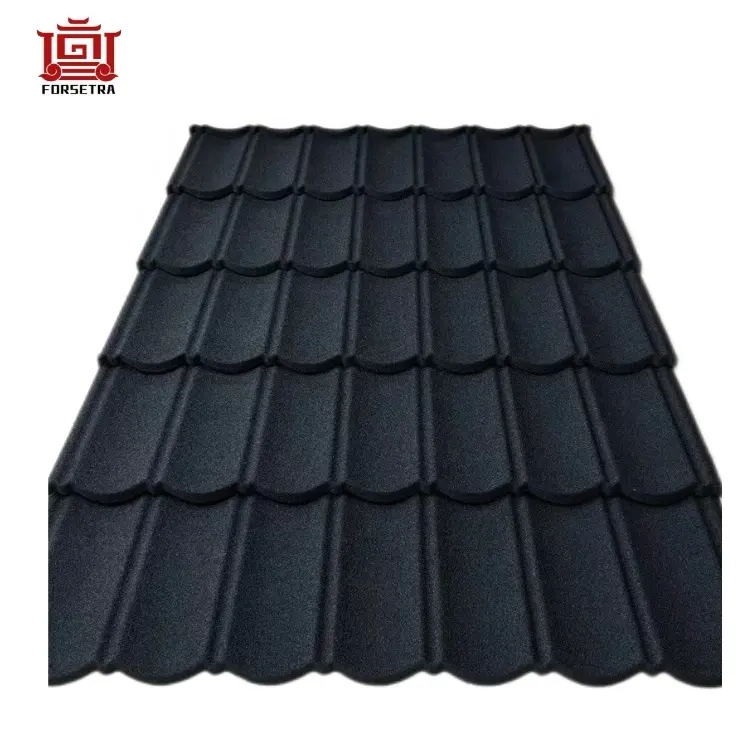 높은 품질 인기 판매 색상 돌 코팅 강철 지붕 타일 금속 지붕 널 루핑 타일 금속 구조 지붕 중국에서