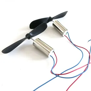 Hot 1set=2pcs DC3.7-4.2V 716 7*16MM Micro DIY Helicopter Coreless DC Motor With Propeller Great Torque High <strong>Speed</strong> Motor - Product Image 3