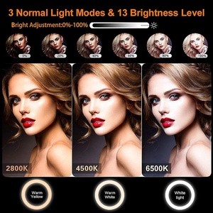 Photography Studio Lighting Dimmable 6&quot;/8&quot;/10&quot;/12&quot;/14&quot;/<strong>18</strong>&quot; 16 Colour <strong>Led</strong> <strong>RGB</strong> Circle Ring Light with Phone Tripod Stand - Product Image 5