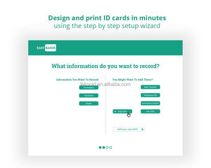 EasyBadge Professionale Software di Progettazione di Carta D'IDENTITÀ (carta di rendere il software) - Product Image 2