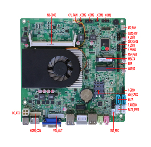 2025 Elsky 4K Haswell Core I5 I3 I7 4010U โปรเซสเซอร์ RS232เมนบอร์ดขนาดเล็ก ITX DDR3พร้อมกับซีพียูสำหรับโฆษณาซุ้ม - Product Image 4