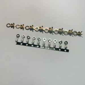 O形圆形黄铜压接端子接地环连接，具有可选尺寸冲压设计 - Product Image 3