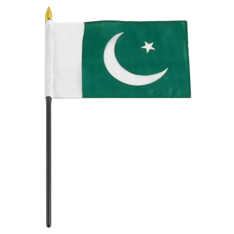 اليد التي قدمت 10x15 سنتيمتر رخيصة باكستان أعلام للتلويح بالأيدي