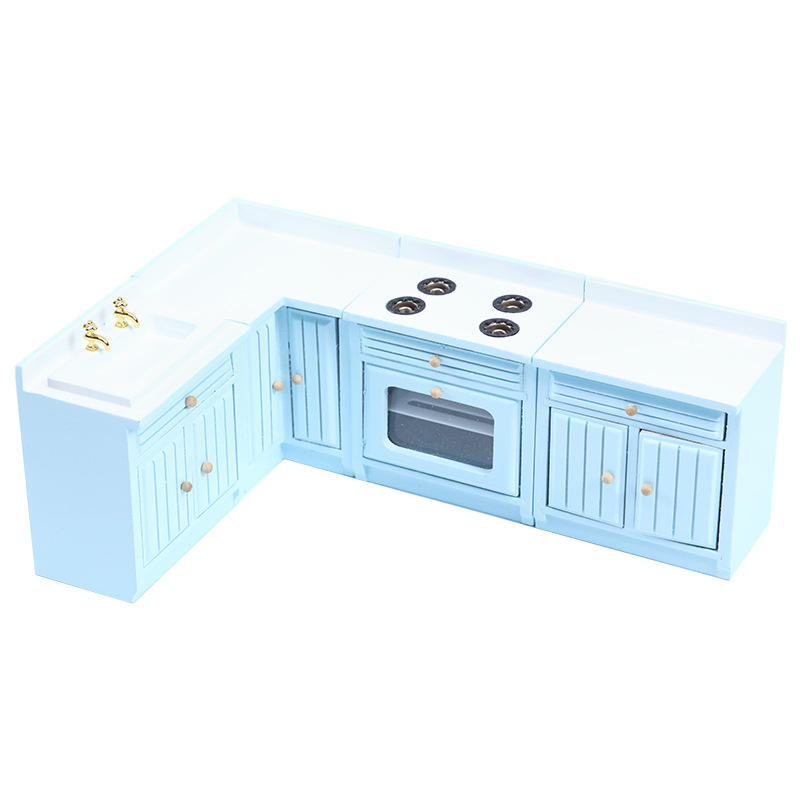 Blue kitchen four-piece set