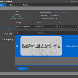 GWF Complete Car Model <strong>Database</strong> Car Paint protection Film TPU PPF Mobile Screen Sticker Cutting Pre Cut <strong>Software</strong> for Plotter - Product Image 4