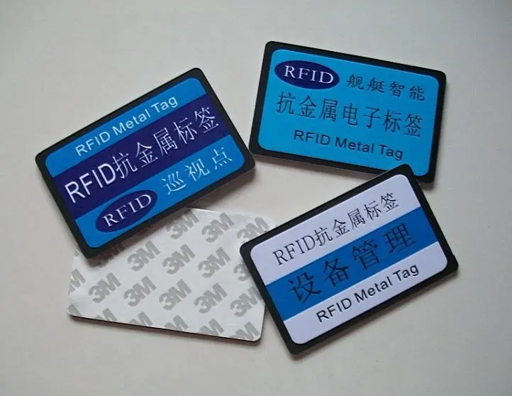 Custom logo printed NFC anti metal tags / RFID anti metal asset tag smart label epa smartfresh label smartforms label printing
