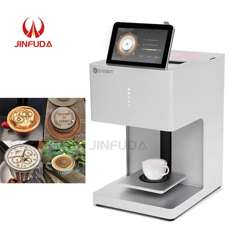 Impresora profesional comercial, imagen fotográfica automática creativa, máquina impresora de café evebot selfie, multifunción automática