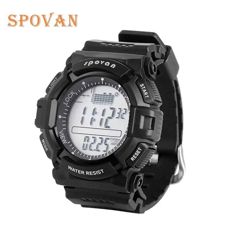 Spovan SPV706 orologio digitale con registrazione sportiva da pesca robusto impermeabile con barometro altimetro