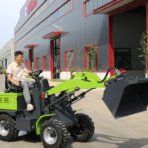 Pengiriman gratis sekop Mini diartikulasikan bertenaga baterai listrik 4wd roda pemuat untuk digunakan di pertanian - Product Image 5