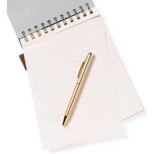 Cuaderno de bobina A5 de tapa dura con juego de bolígrafos, cuaderno de hoja de reunión de oficina, Bloc de notas de estudiante de línea Horizontal gruesa, logotipo personalizado - Product Image 2