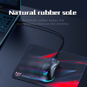 オニクマTZ5006新5イン1ゲームキーボードマウスヘッドセットマウスパッド人間工学に基づいた軽機械ゲームコンボセット - Product Image 5