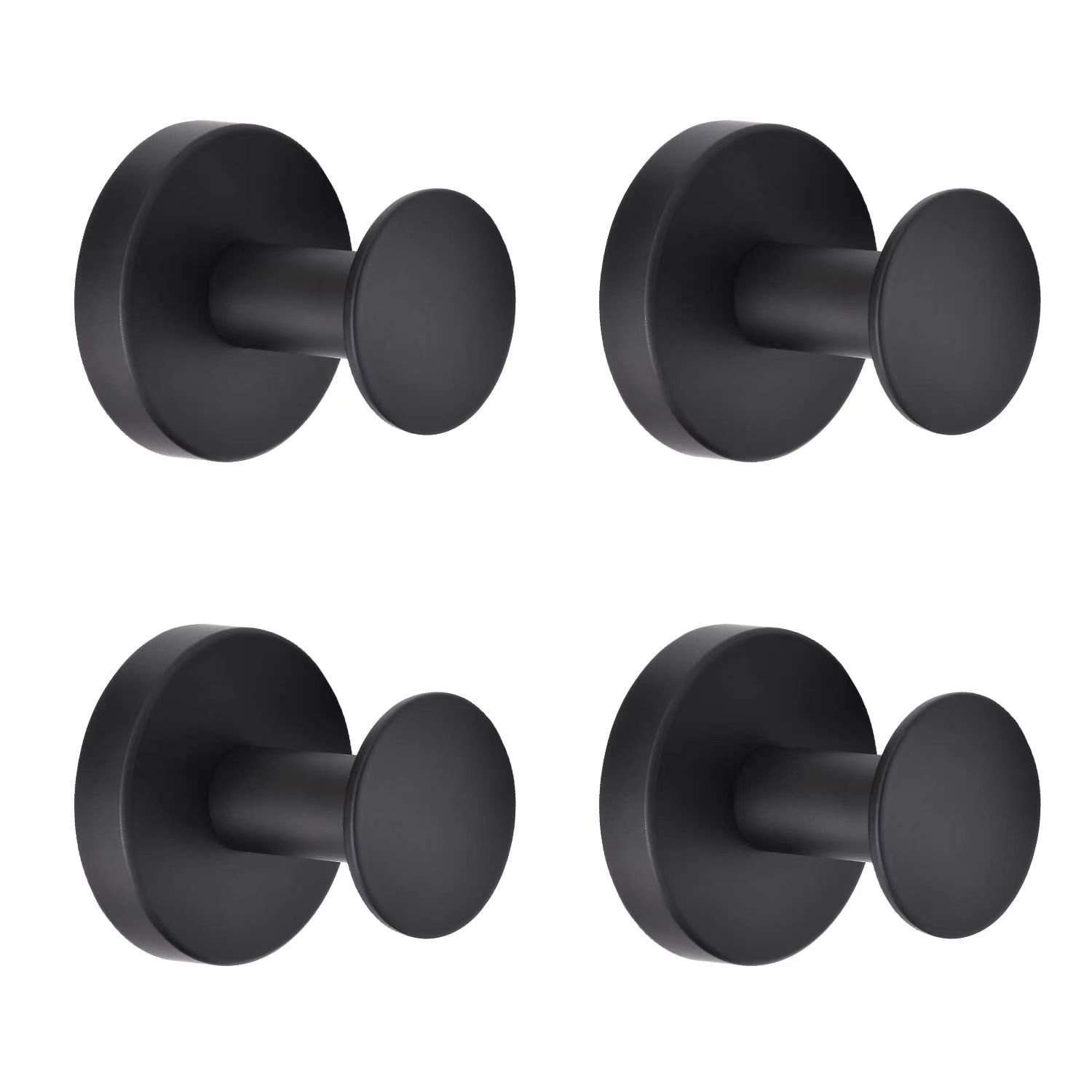 Round hook black (single)