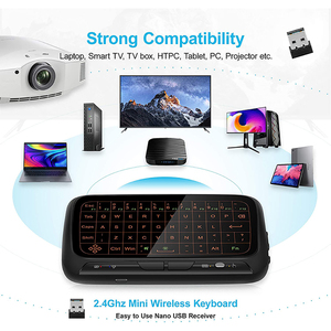 2.4Ghz Mini Wireless <strong>Keyboard</strong> Touchpad Combo Backlit Rechargeable Full Screen Remote <strong>Control</strong> <strong>Keyboard</strong> for TV Box PC - Product Image 2
