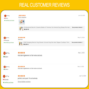 Lilipro ZP-295 chuyên nghiệp điện không dây chó cắt gốm lưỡi yên tĩnh vật nuôi Máy cắt mèo tóc chải chuốt sản phẩm - Product Image 4