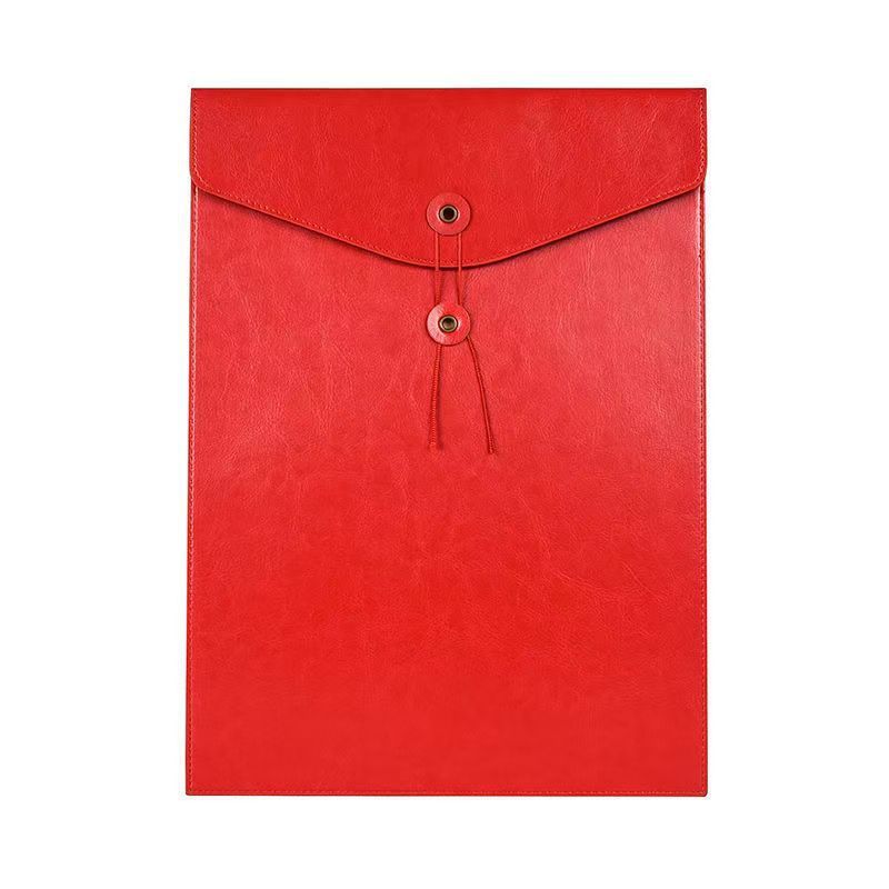 A4 vertical style with v-shaped lid-red
