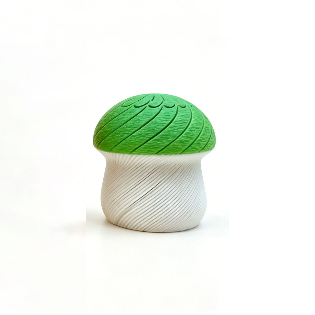 Setas verdes y blancas con cremallera - grandes, 6 cm