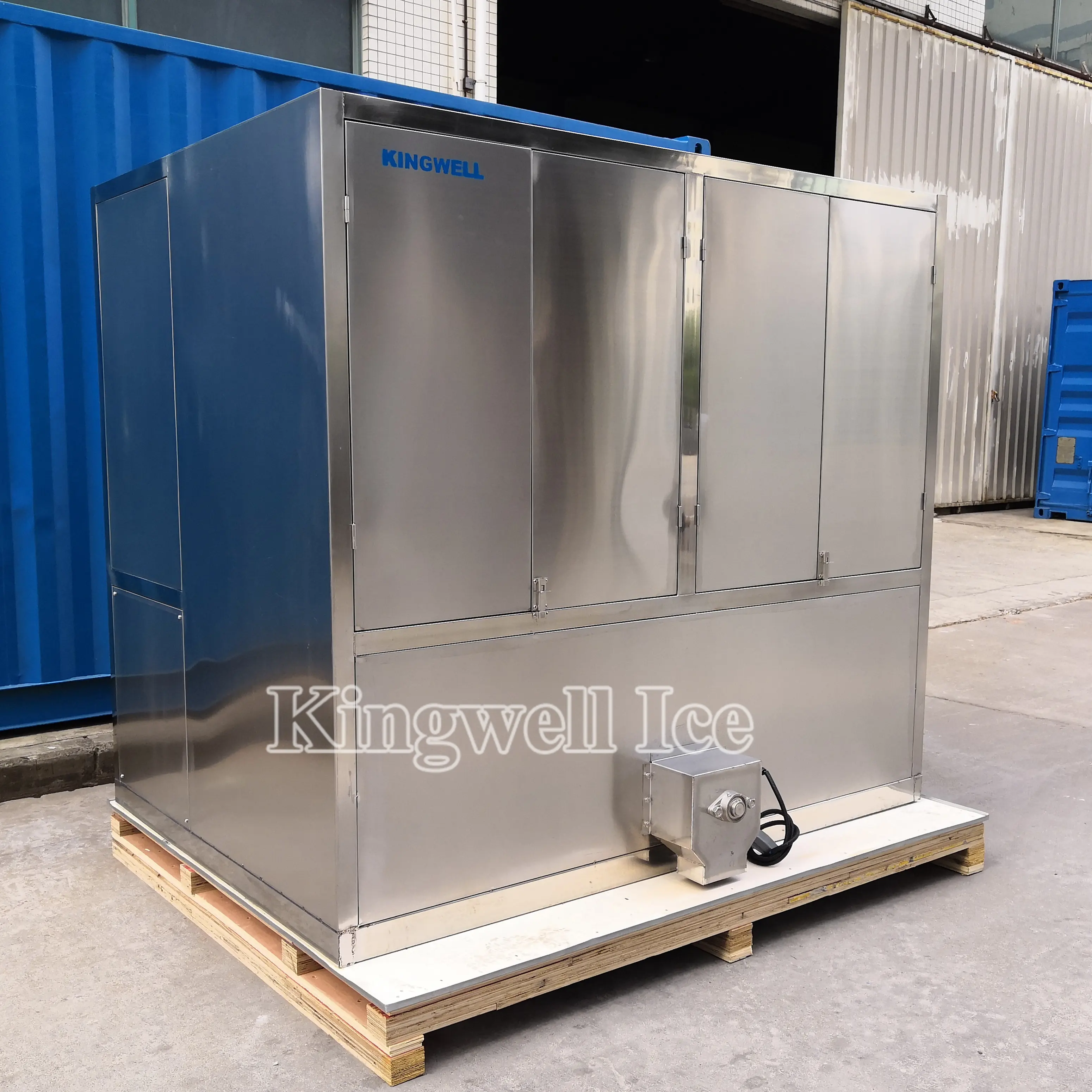 KINGWELL 3ton 5ton 10ton 20tons Cube Ice Plant Maker Machine Clear Ice Cube para alimentos y bebidas