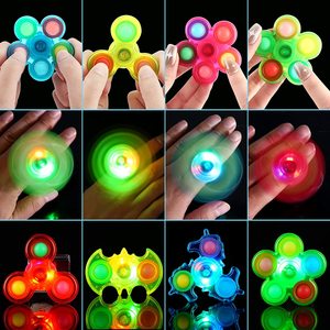 Halloween đầy màu sắc sáng ngón tay Spinner trẻ em mát giải nén đồ chơi trẻ em Light Up LED Fidget Spinner - Product Image 2