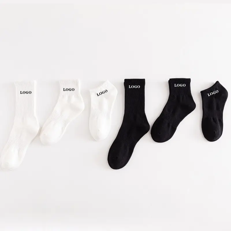 SHINBENE Custom Unisex Sports Socks Womens Mens Cotton Terry Workout Knitting Custom Socks