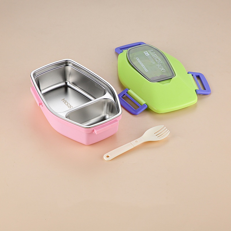 pink, green, 700ml, stainless steel, light, food box, 48 boxes